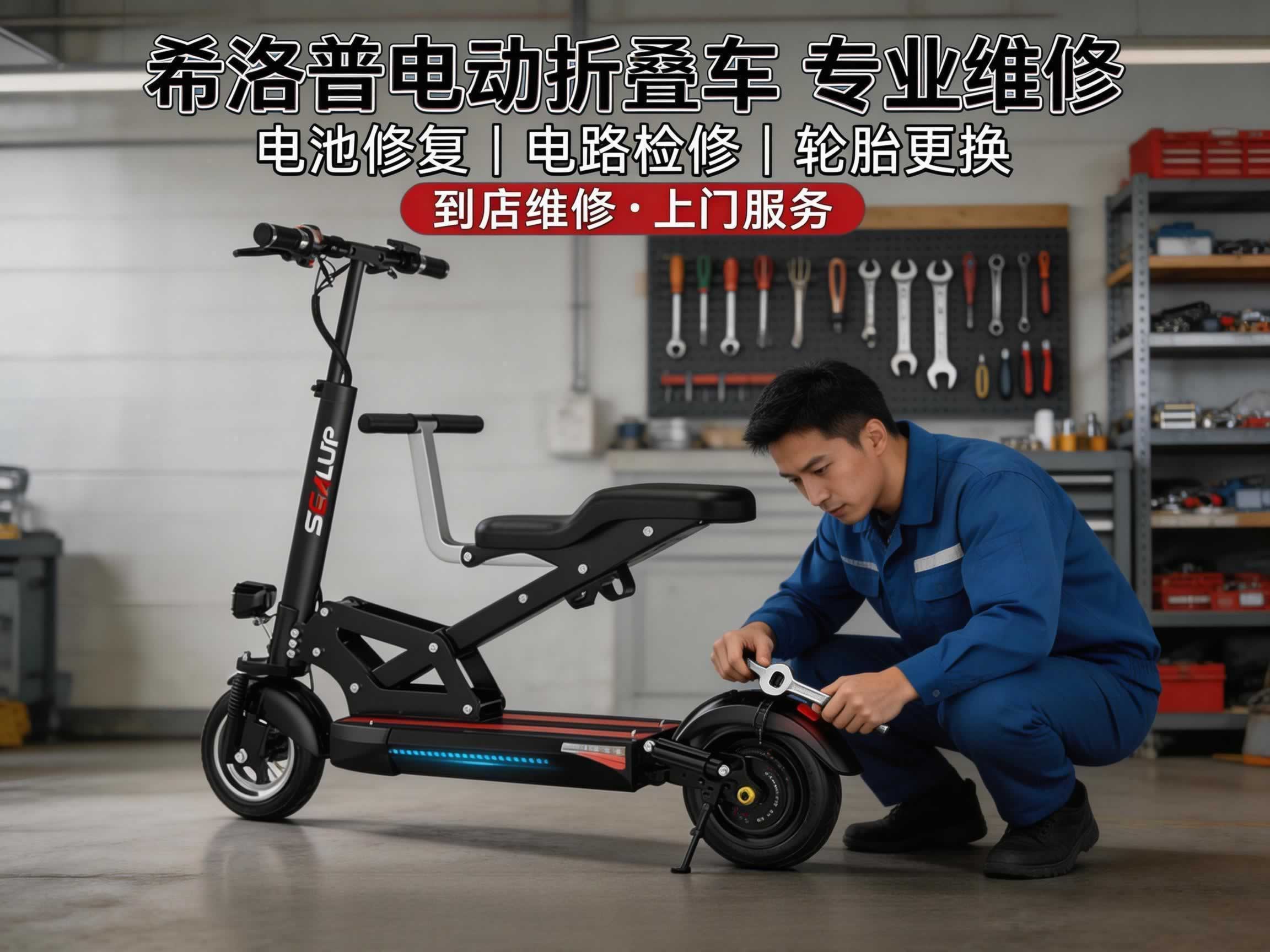 专业希洛普电动折叠车维修